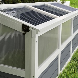 Terrario para Reptiles, Hábitat para Tortugas de Exterior, 120x55x50cm, Recinto Rectangular de Acrílico Resistente con Bandeja para Uso en Patio - Product Image 4