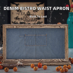 <span class=keywords><strong>Tablier</strong></span> de service <span class=keywords><strong>professionnel</strong></span> en denim sans manches, style bistro-café, durable, pour chef et serveur - Product Image 2