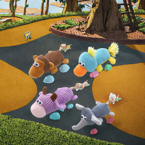 Çok Satan Moda Karikatür Modern Köpek Peluş Oyuncak Gerçekçi Pamuklu Sevimli Maymun Fil Düğümlü Kuyruklu Ses Çıkaran Oyuncak Bebek - Product Image 3