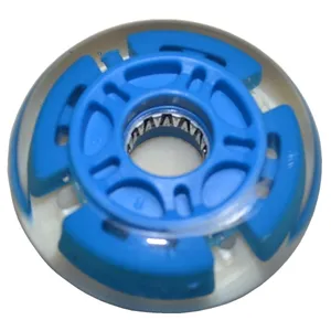 PU inline paten tekerlekleri led ışık 70mm