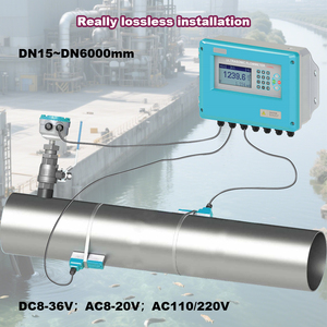 Clamp-On Ultrasonic <b>Flow</b> <b>Meter</b> | High-Accuracy Non-Invasive Liquid <b>Flow</b> Sensor | Pipe-Mounted for Chemical/HVAC/<b>Water</b> Treatment - Product Image 6