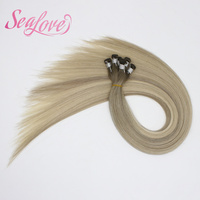 Extensions de cheveux humains 100% naturels, double épaisseur, alignement des cuticules, tissées à la main, Genius Weft, vente en gros