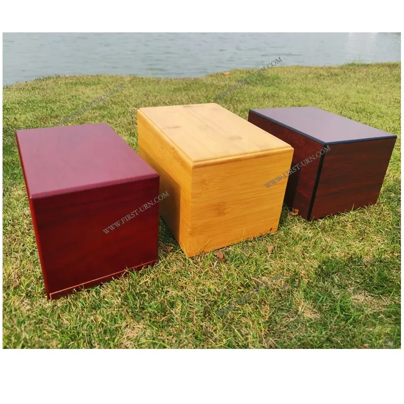 Handcrafted Solid Wooden Ash Boxes Wood Urn for Pet Ash Urn for Gog