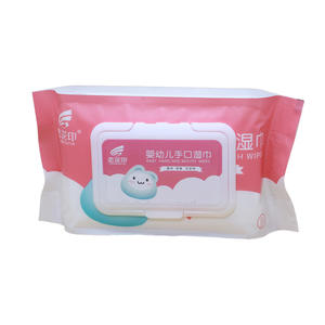 Lingettes pour les mains et la bouche Lian Hua Yin, 60 lingettes, douces pour les bébés, sans additifs, sûres, hypoallergéniques - Product Image 4