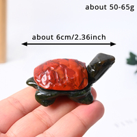 Figurines de tortues en cristal, miniatures, coquillages colorés, pierres précieuses naturelles, sculpture de tortues pour souvenirs, vente en gros
