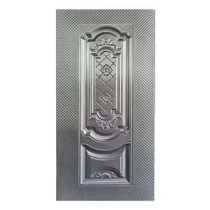 ABYAT <span class=keywords><strong>Porte</strong></span> en peau de métal laminée à froid pour les maisons Entrée avant pour la maison Tôle de fer en acier gaufré Stratifié extérieur Entrée principale Déco - Product Image 2