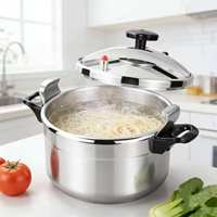 Casserole à pression en aluminium pour la maison, grande capacité, anti-explosion, pot à ragoût, pot à soupe profond, spécialement conçu pour les cuisinières à gaz