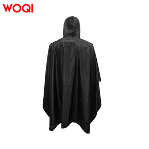 Poncho Impermeable con Capucha Woqi, Negro, Universal para Adultos, para Campamento, Senderismo y Actividades al Aire Libre, Poncho Individual - Product Image 3