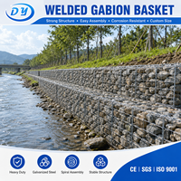 Gabion en treillis soudé galvanisé de haute qualité 2*1*1m - Marque Ding Yang - Tailles personnalisables - Utilisation décorative pour jardin