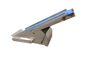 Nouveau convoyeur à bande sanitaire de qualité alimentaire pour céréales emballées Snacks Courroie en acier inoxydable Composants de base à vitesse réglable-Roulements - Product Image 4