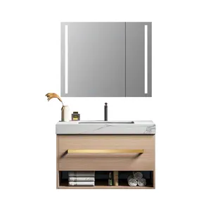 OEM/ODM di Stile Europeo Parete Moderna Impermeabile <span class=keywords><strong>Bagno</strong></span> <span class=keywords><strong>Mobile</strong></span> Vanity con Specchio Luci - Product Image 1