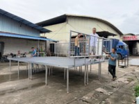 Estructura Robusta de Aluminio, Plataforma de Escenario Modular Portátil para Festivales de Música, Conciertos, Bodas, Espectáculos, Conciertos de Rock