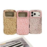 Coques de téléphone en peluche de dessin animé tendance, douces, en TPU+PC, antichoc, étanches, pour femmes, modèles 11 12 13 14 15 16 17