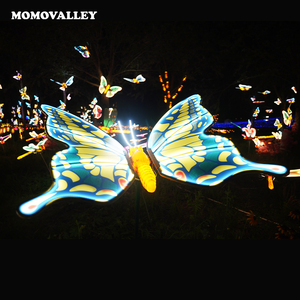 Momovalley meilleur vendeur <span class=keywords><strong>d</strong></span>écor de jardin fée lumière grandes <span class=keywords><strong>d</strong></span>écorations de noël extérieur mobile 150CM Led papillon éclairage de vacances - Product Image 1