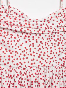 Abito Estivo da Donna Personalizzato 2026 con Stampa Floreale Vintage in Popeline, Spalline Sottili Regolabili e Corpetto Arricciato - Produzione OEM Fabbrica Cinese - Product Image 5