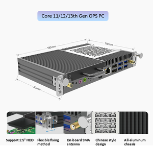 New YUHUA Core I5/i7 Quad OPS PC รุ่นที่ 4-13 แรม 4/8/16GB DDR4 ความจุ 128GB SSD+HDD รองรับ Windows 11 พร้อมใช้งาน Iris Xe รับประกัน 2 ปี OPS-A08-UPS ประสิทธิภาพสูง - Product Image 4