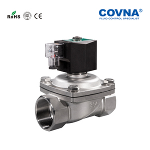 วาล์วน้ำโซลินอยด์สแตนเลสทองเหลืองขนาด 2 นิ้ว COVNA B2Bclearance Sale 220V AC วาล์วโซลินอยด์แก๊ส - Product Image 6