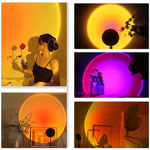 Lámpara de Proyección LED RGB Plegable, Mini Proyector LED Enchufable, Decoración de Pared para Dormitorio, Iluminación con Control por Aplicación, Popular - Product Image 5