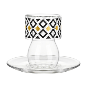 Taza de café de patrón exquisito de estilo turco, juego creativo de taza de té y platillo árabe hermoso para regalos de negocios - Product Image 2
