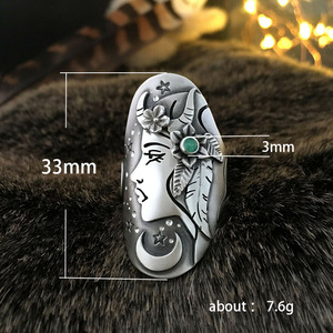 Anello da Donna Stile Pastorella Vintage, Gioiello Regolabile con Segno Zodiacale, Design Retrò e Carino per Uso Quotidiano - Product Image 5