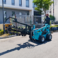 Chargeuse compacte sur chenilles diesel HLT-360 homologuée EPA avec tarière pour travaux de terrassement
