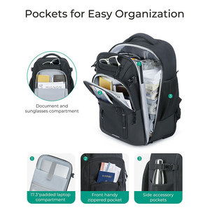 Bolsa de Viaje <span class=keywords><strong>con</strong></span> <span class=keywords><strong>Ruedas</strong></span> Fuliya Personalizada, de Gran Capacidad, Multifuncional, <span class=keywords><strong>con</strong></span> Compartimento para Portátil y <span class=keywords><strong>Mochila</strong></span> <span class=keywords><strong>con</strong></span> <span class=keywords><strong>Ruedas</strong></span> - Product Image 2