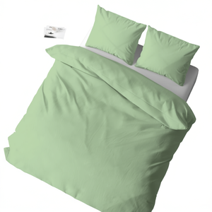 Juego de Funda de Edredón 100% Algodón Verde Tamaño Queen (Reino Unido) 200x200cm - Product Image 3