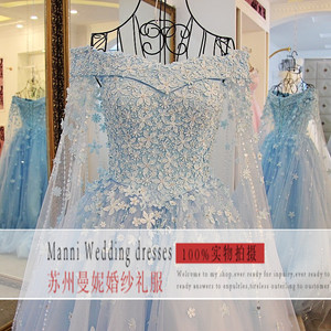 Robes de mariée 2023, nouvelle collection, vente en gros pour le commerce extérieur, style européen et américain, dentelle et fleurs, pour mariée. - Product Image 3