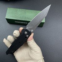 Vente en gros de couteau pliant EDC à lame en acier 3830 D2, manche en G10, pour le camping en plein air, le pique-nique, la survie, la chasse tactique