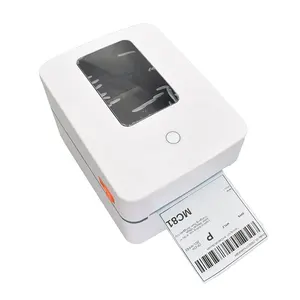 Black and White 4inch 110mm 203 DPI USB Handheld Portable 4x6 desktop thermal barcode shipping label printer with Large Paper