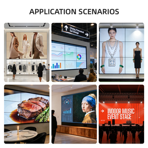Pantalla <span class=keywords><strong>de</strong></span> Video Wall Interior para Publicidad, Bisel Delgado, Paneles 2x3 3x3, Pantallas <span class=keywords><strong>de</strong></span> Empalme Múltiple, Video Wall LCD <span class=keywords><strong>de</strong></span> 55 Pulgadas - Product Image 6