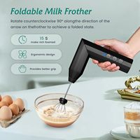Mousseur à lait électrique portable rechargeable de haute qualité pour café et boissons