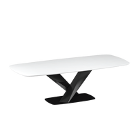 Table à manger en béton GFRC robuste de style vietnamien, imperméable, moderne, pour hôtel, mobilier d'extérieur, qualité commerciale, 4 places