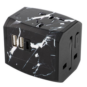 2025 <span class=keywords><strong>RR</strong></span> voyage Compact chargeur mural en acier inoxydable plus récent 2AC adaptateur secteur universel international dans le monde petite prise pour - Product Image 1