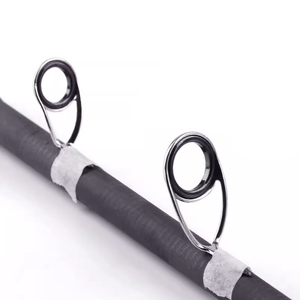 Prix Avantage Guide de moulinet KT pied unique mince titane zircone insert <span class=keywords><strong>canne</strong></span> à pêche en céramique - Product Image 1