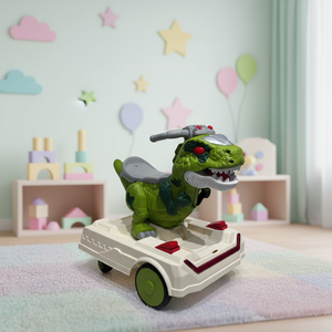 Yeni Dinozor Tasarımlı Mini Elektrikli Binilebilir Araba, 2-4 Yaş Çocuklar İçin, Akülü Binilebilir Oyuncak, Uzaktan Kumandalı - Product Image 2