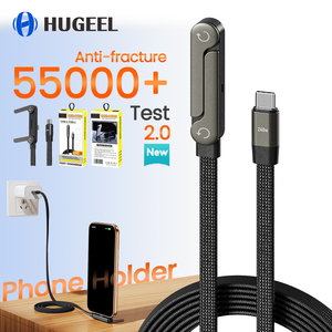 240w <strong>Phone</strong> <strong>Cable</strong> Type C to Type C <strong>Cables</strong> with Tablet Stand, Portable USB2.0 Data <strong>Cable</strong> Fast Charging for Folding <strong>Phone</strong> Holder - Product Image 1