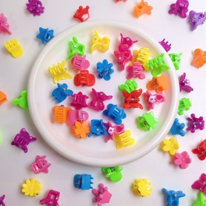 Mini-pinces à cheveux mignonnes de 15 mm, en forme de cœur, lapin, étoile, <span class=keywords><strong>couronne</strong></span>, fleur, pour bébés, enfants, tout-petits - Product Image 5