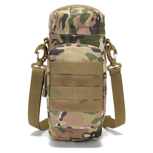 Outdoor <b>Water</b> Bottle Waist Bag Lightweight Detachable Strap Cycling Hiking Sports Hydration <b>Pack</b> Unisex Tan Color - Product Image 4