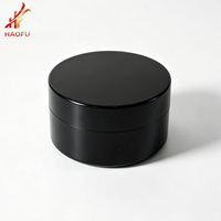Bouteille cylindrique cosmétique en PP de 100g avec bouchon à vis, fond rond, large ouverture, impression sérigraphique, pour masques de boue, cire capillaire, couleur personnalisée