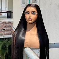 Pelucas de encaje HD sin pegamento, pelucas frontales de encaje con reflejos, cabello virgen brasileño, cabello indio virgen, pelucas frontales de encaje HD de cabello humano liso