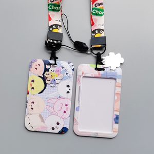 All'ingrosso Design carino porta carte di plastica porta studenti carta di identità appeso ABS titolare della carta con cordino - Product Image 6