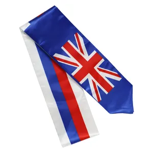 夏威夷国旗毕业腰带制造商供应2023毕业披肩缎面涤纶大升华