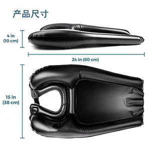 18.3x13.6 Inch Height Adjustable <b>Portable</b> Hair <b>Washing</b> Sink Shampoo Bowl Hair <b>Washing</b> <b>Basin</b> for Bedridden Elderly Pregnant Woman - Product Image 5