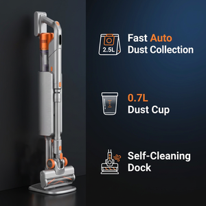 Auto Self <b>Emptying</b> Cordless Vacuum Cleaner 28KPA Suction Wireless Stick With Dust Collection Dock Pet Hair Hardwood Floor 28KPA - Product Image 3