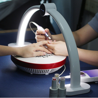 Lampe de bureau pour manucure, lampe de table demi-lune pour extension de cils, manucure et tatouages
