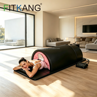 Fitkang Nouveau Design 5-en-1 OEM ODM Capsule de Sauna Infrarouge Lointain PEMF et Lit de Thérapie par Lumière Rouge 660nm+850nm pour Marques de Spas de Luxe