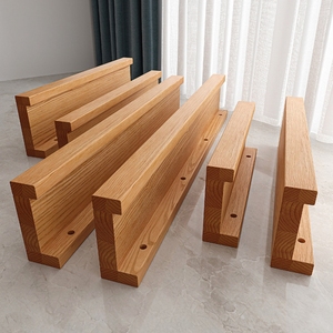 Estante de Pared Decorativo para Sala de Estar, Estantería Flotante de Madera Maciza para Almacenamiento en la Pared, Decoración del Hogar - Product Image 2