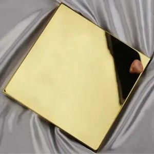 Feuille d'acier inoxydable miroir doré avec revêtement PVD, série 300, grade, type de plaque de traitement par poinçonnage, épaisseur 0,3-3,0 mm, norme JIS - Product Image 2