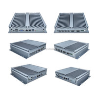 Ordinateur industriel sans ventilateur Domify en aluminium I3 I5 I7 Gen12 Gen13 2DDR4 2LAN 2COM 10USB 2HD-MI VGA WIFI6 Stock pour M.2/NVMe